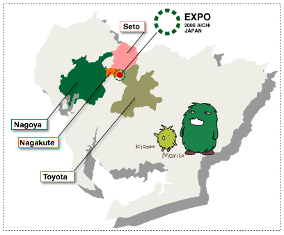 Map of Aichi Prefecture