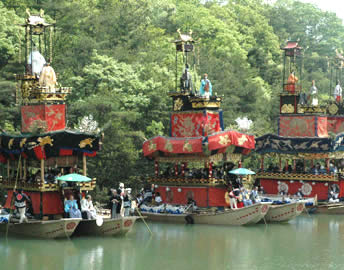 尾張津島天王祭を再現の画像1