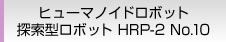 ヒューマノイドロボット 探索型ロボット HRP-２ No.10