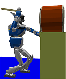 ヒューマノイドロボット インパクト動作ロボットHRP-2の画像