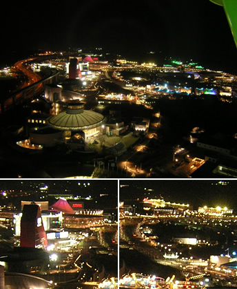 大観覧車からの夜景の画像