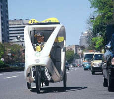 名古屋の自転車タクシーの画像