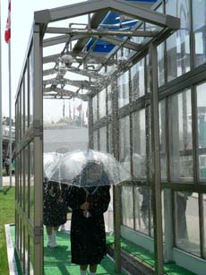 降雨体験施設の画像