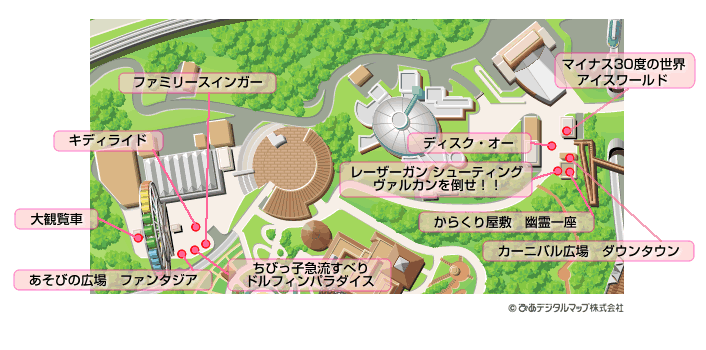 有料プレイスポットの地図の画像