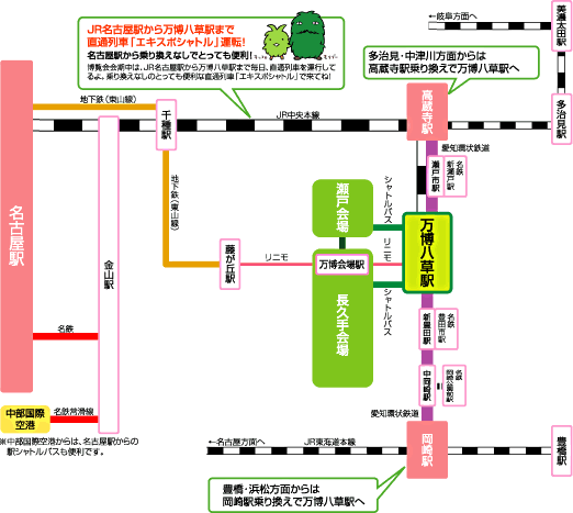 会場へのアクセス図