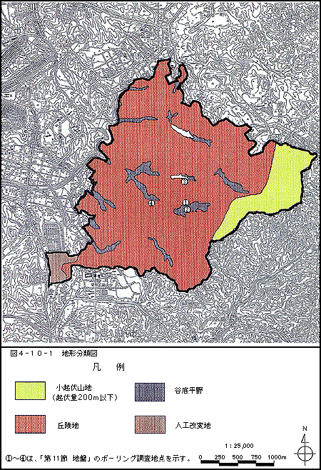 図４－１０－１　地形分類図