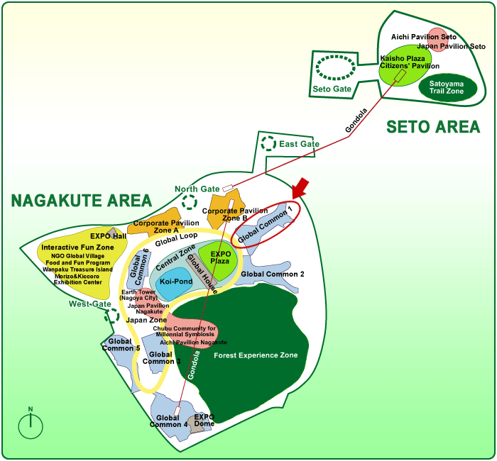 Pavilion map