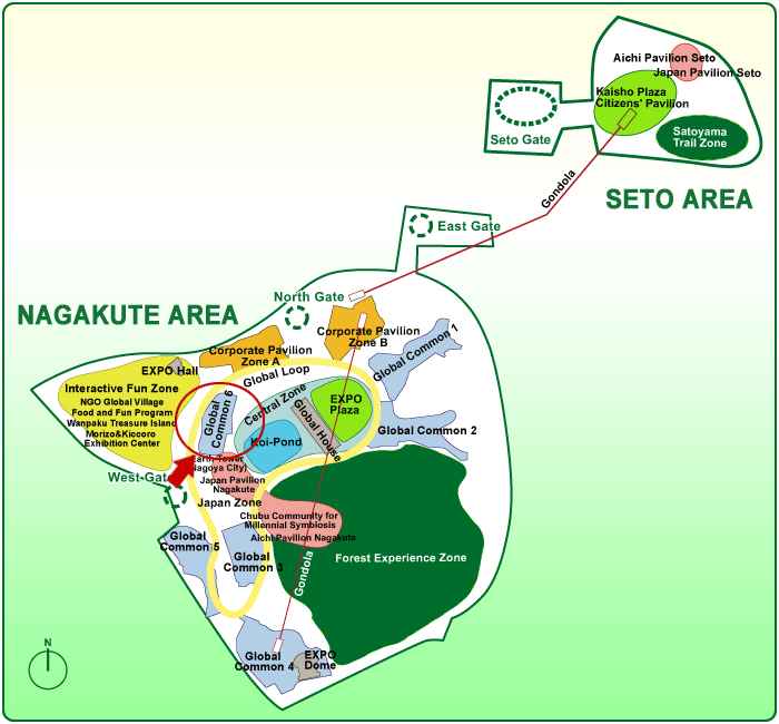 Pavilion map
