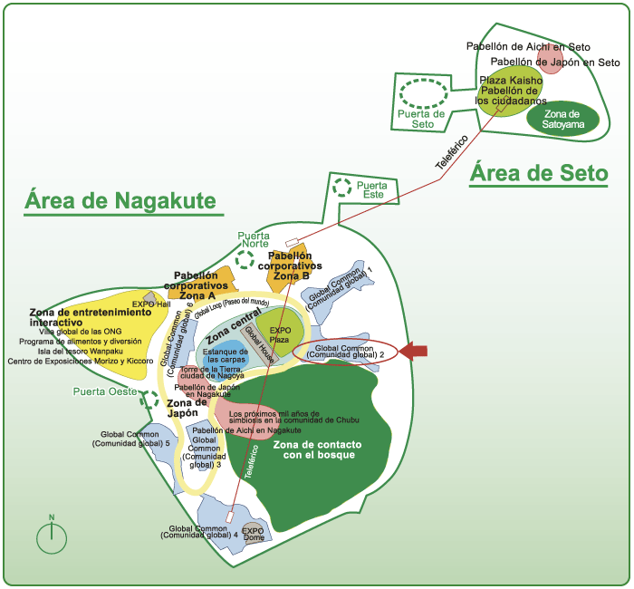 Pavilion map