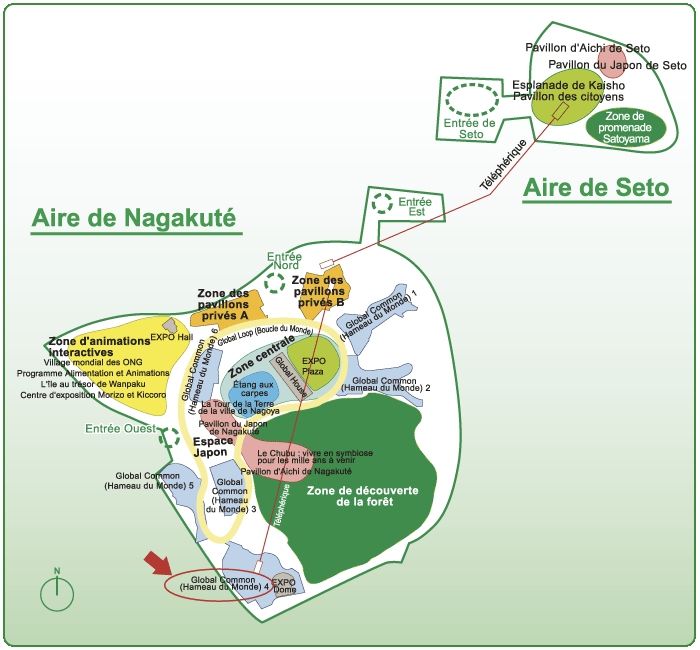 Pavilion map