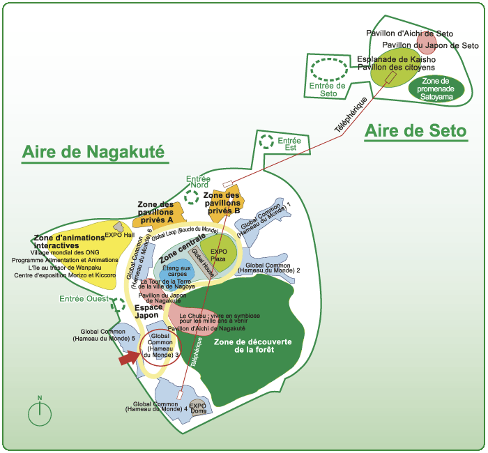 Pavilion map