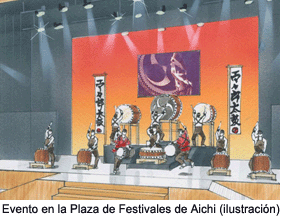 Event at Aichi Festival Plaza (artist's rendition)