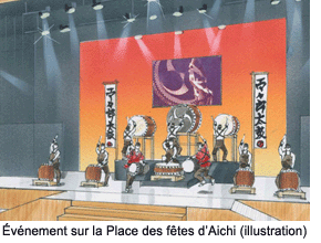 Event at Aichi Festival Plaza (artist's rendition)