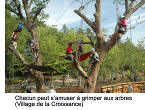 Tree Climbing that can by enjoyed by everyone
(Growing Village)