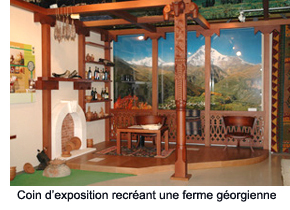 Exhibit corner recreating a Georgian farmhouse