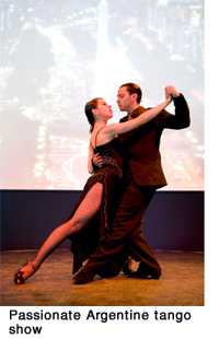 Passionate Argentine tango show