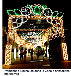 The Promenade of Light at the Interactive Fun Zone