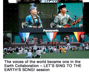 The voices of the world became one in the Earth Collaboration - LET’S SING SONGS OF THE WORLD! session