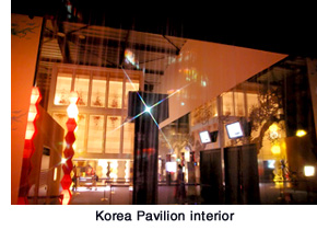 Korea Pavilion interior