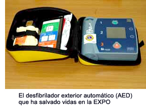 The Automated External Defibrillator (AED), which has saved lives at the EXPO