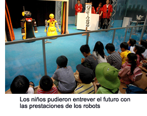 Children saw glimpses of the future in performances by robots