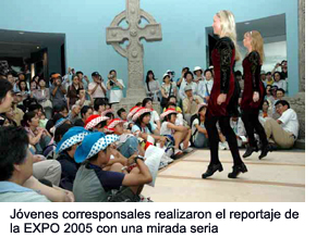 Junior correspondents reported on EXPO 2005 with earnest eyes